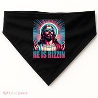 He Is Rizzin Jesus Christ USA-Made Doggie Bandana thumb 0