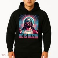 He Is Rizzin Jesus Christ Hoodie thumb 2