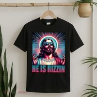 He Is Rizzin Jesus Christ T-Shirt thumb 2