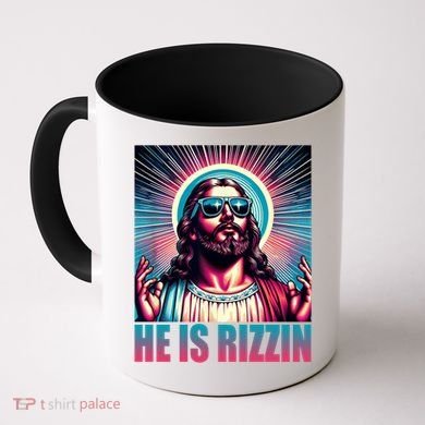 He Is Rizzin Jesus Christ Coffee Mug