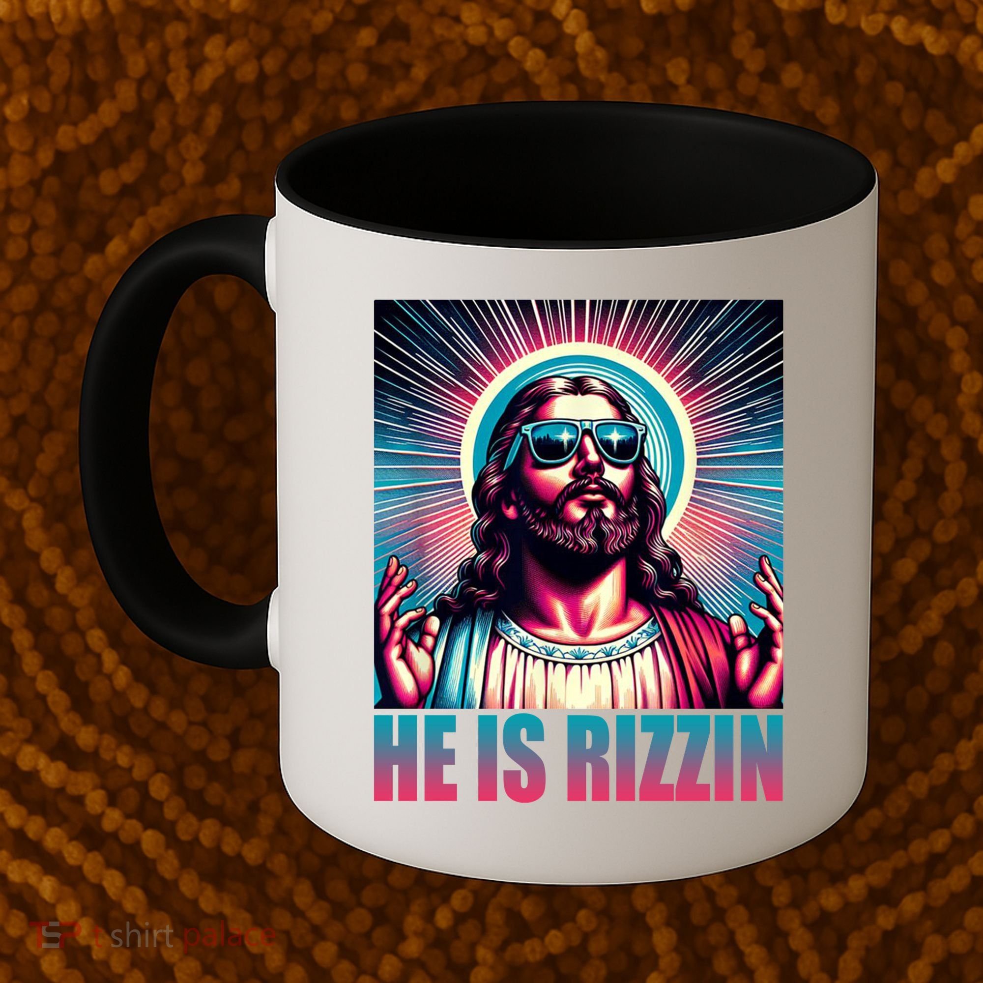He Is Rizzin Jesus Christ Coffee Mug