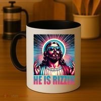 He Is Rizzin Jesus Christ Coffee Mug thumb 4