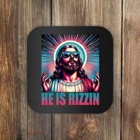 He Is Rizzin Jesus Christ Coaster thumb 0
