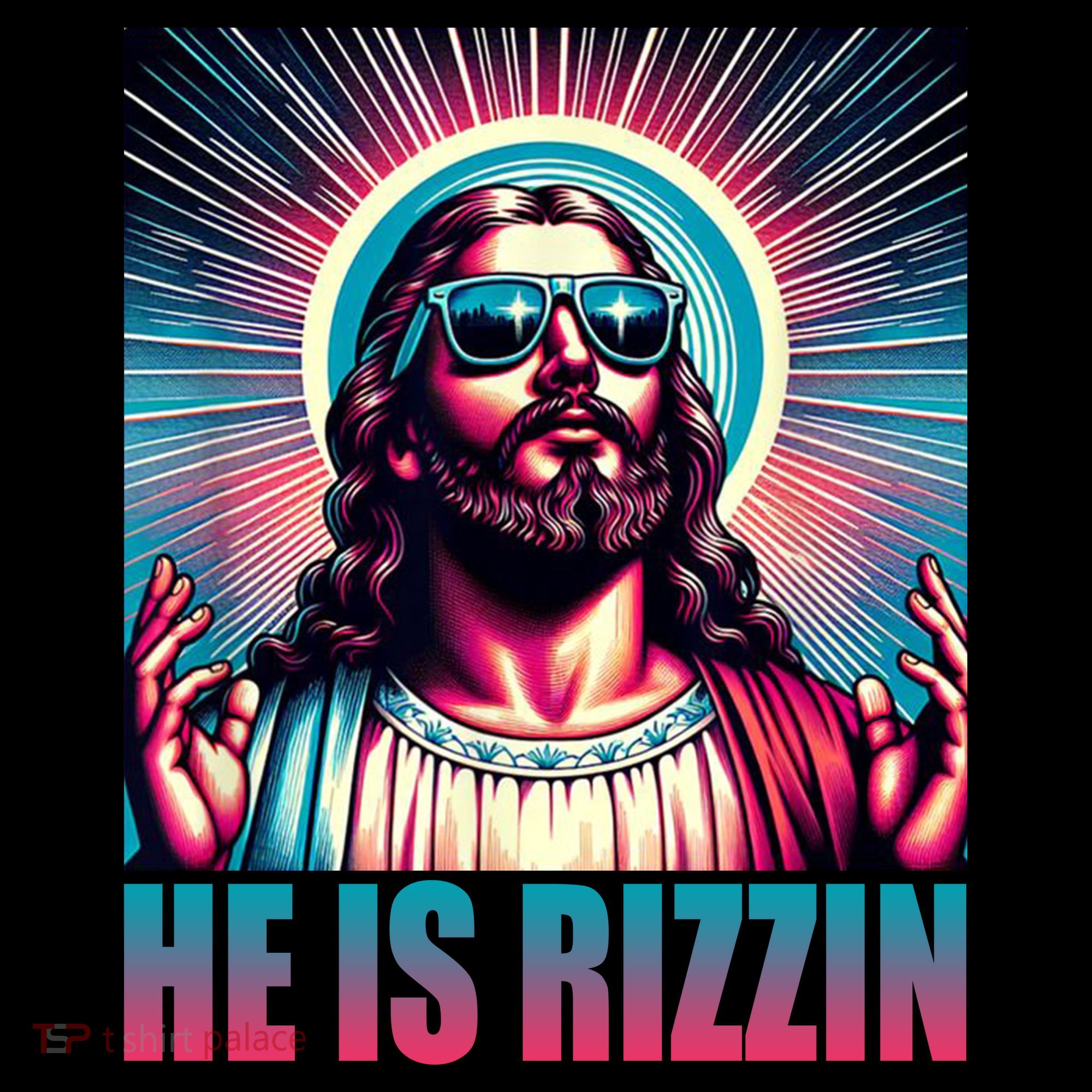He Is Rizzin Jesus Christ Women's Hoodie