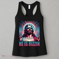 He Is Rizzin Jesus Christ Women's Tank Top thumb 3