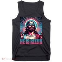He Is Rizzin Jesus Christ Tank Top thumb 0