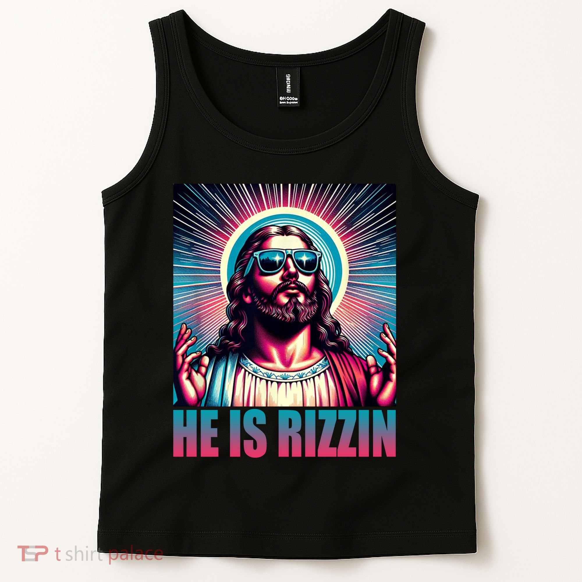 He Is Rizzin Jesus Christ Tank Top
