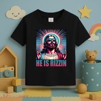He Is Rizzin Jesus Christ Toddler T-Shirt thumb 3