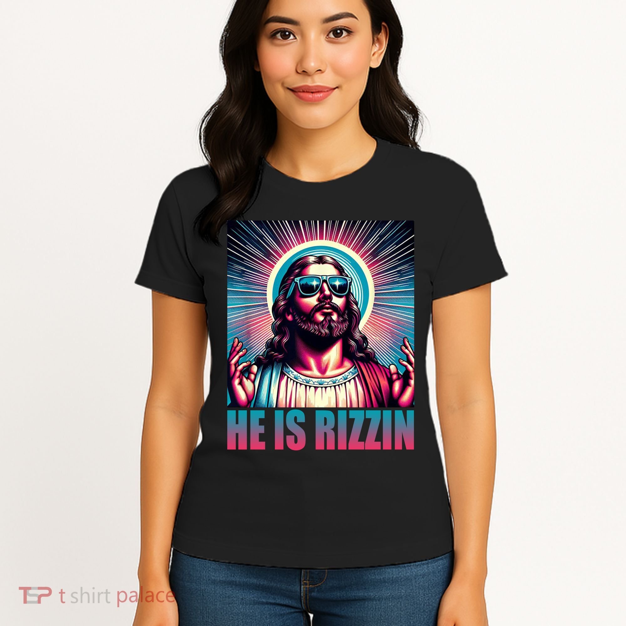 He Is Rizzin Jesus Christ Women's T-Shirt