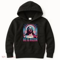 He Is Rizzin Jesus Christ Kids Hoodie thumb 0