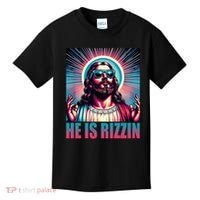 He Is Rizzin Jesus Christ Kids T-Shirt thumb 0