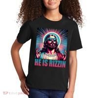 He Is Rizzin Jesus Christ Kids T-Shirt thumb 2