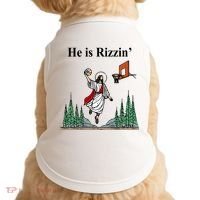 He Is Rizzin Funny Jesus Playing Basketball Meme Doggie Tank thumb 0