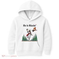 He Is Rizzin Funny Jesus Playing Basketball Meme Kids Hoodie thumb 0