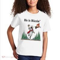 He Is Rizzin Funny Jesus Playing Basketball Meme Kids T-Shirt thumb 2