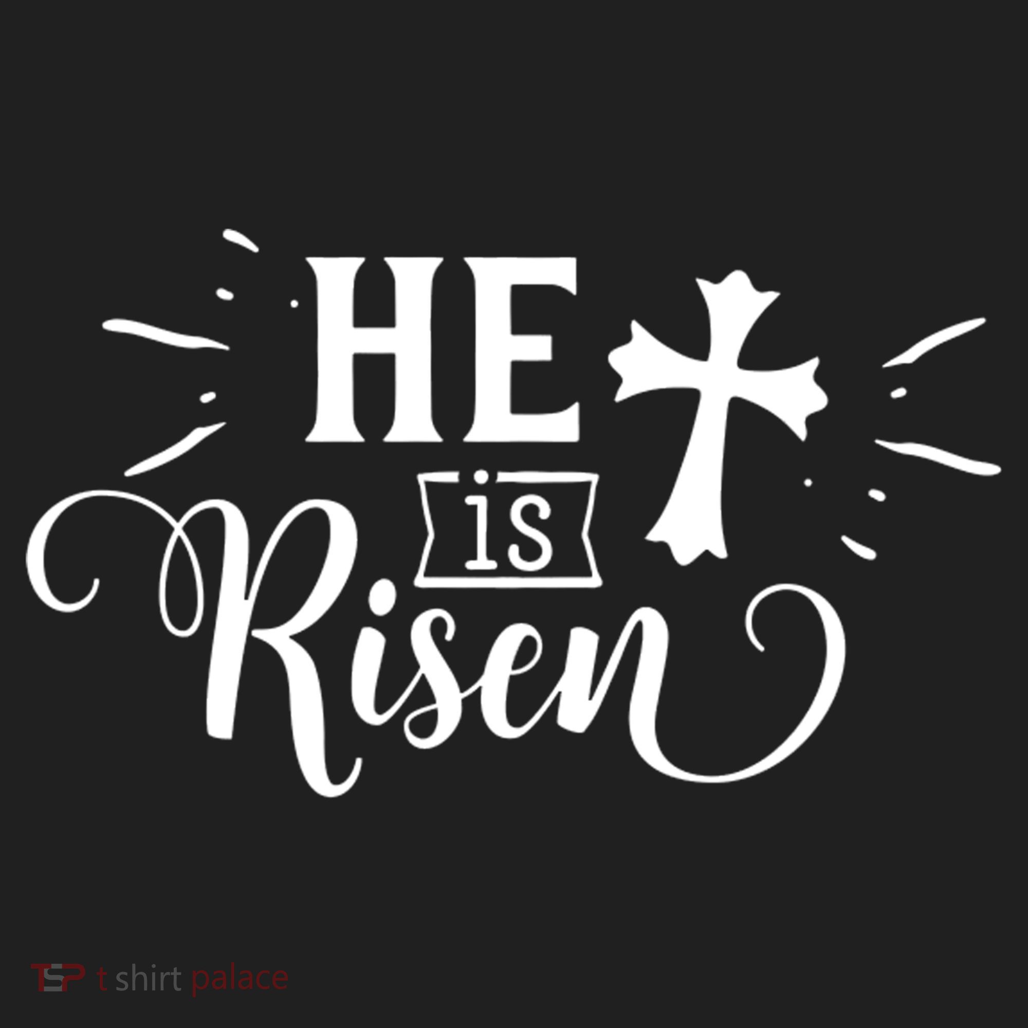 He Is Risen Jesus Easter Cross Women's Sweatshirt