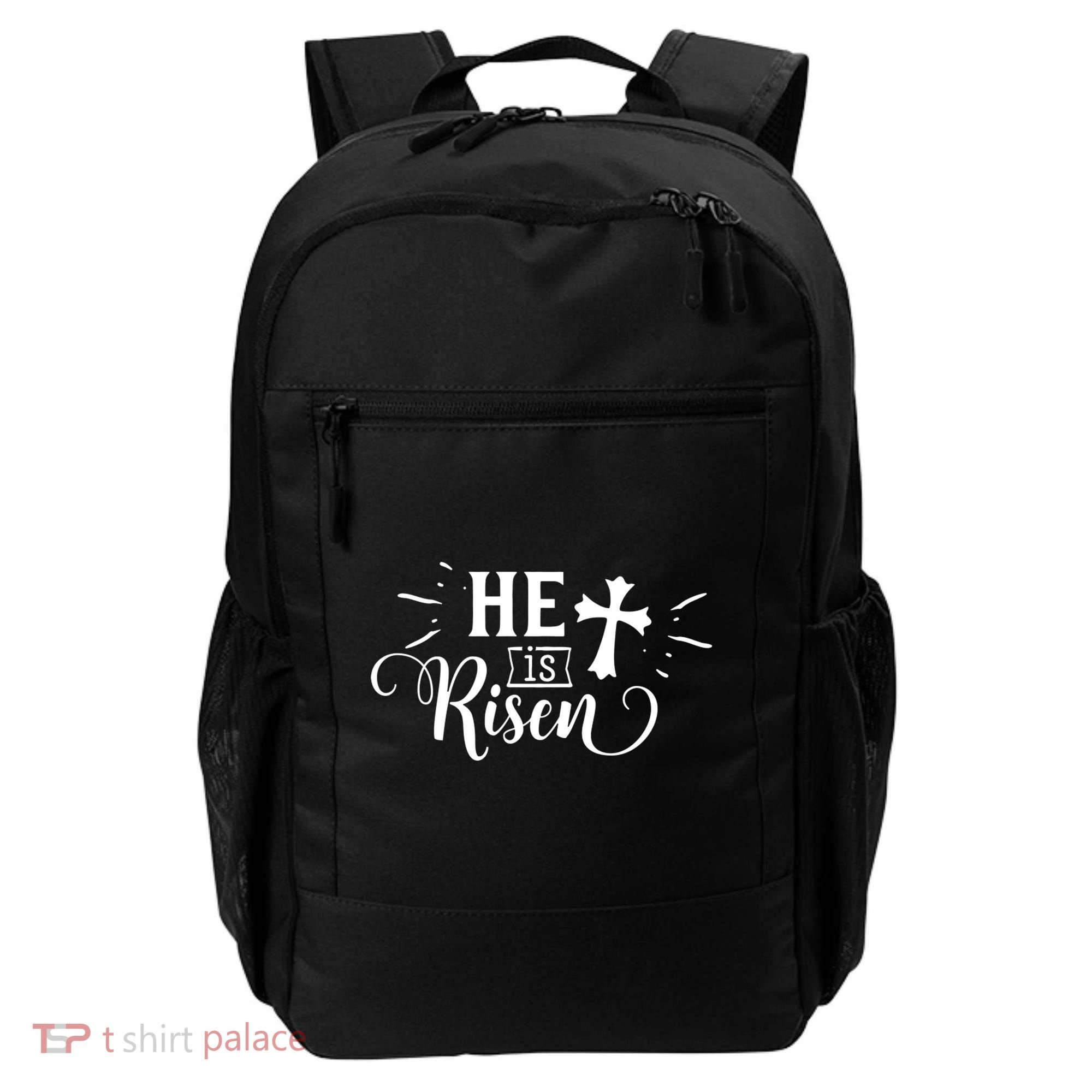 He Is Risen Jesus Easter Cross Backpack