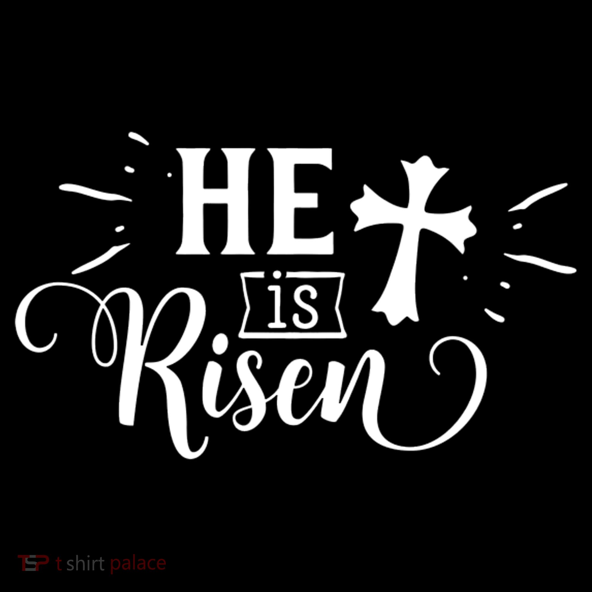 He Is Risen Jesus Easter Cross Women's Hoodie