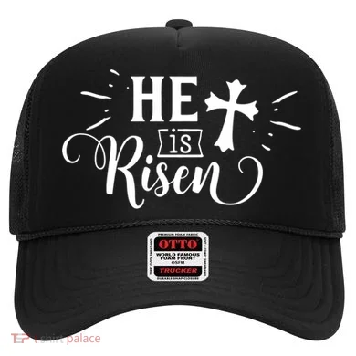 He Is Risen Jesus Easter Cross Hat