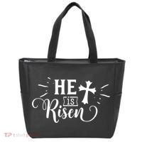 He Is Risen Jesus Easter Cross Tote Bag thumb 0