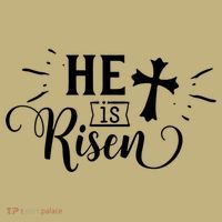He Is Risen Jesus Easter Cross Sweatshirt thumb 2