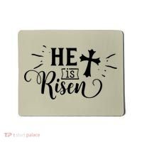 He Is Risen Jesus Easter Cross Mousepad thumb 0