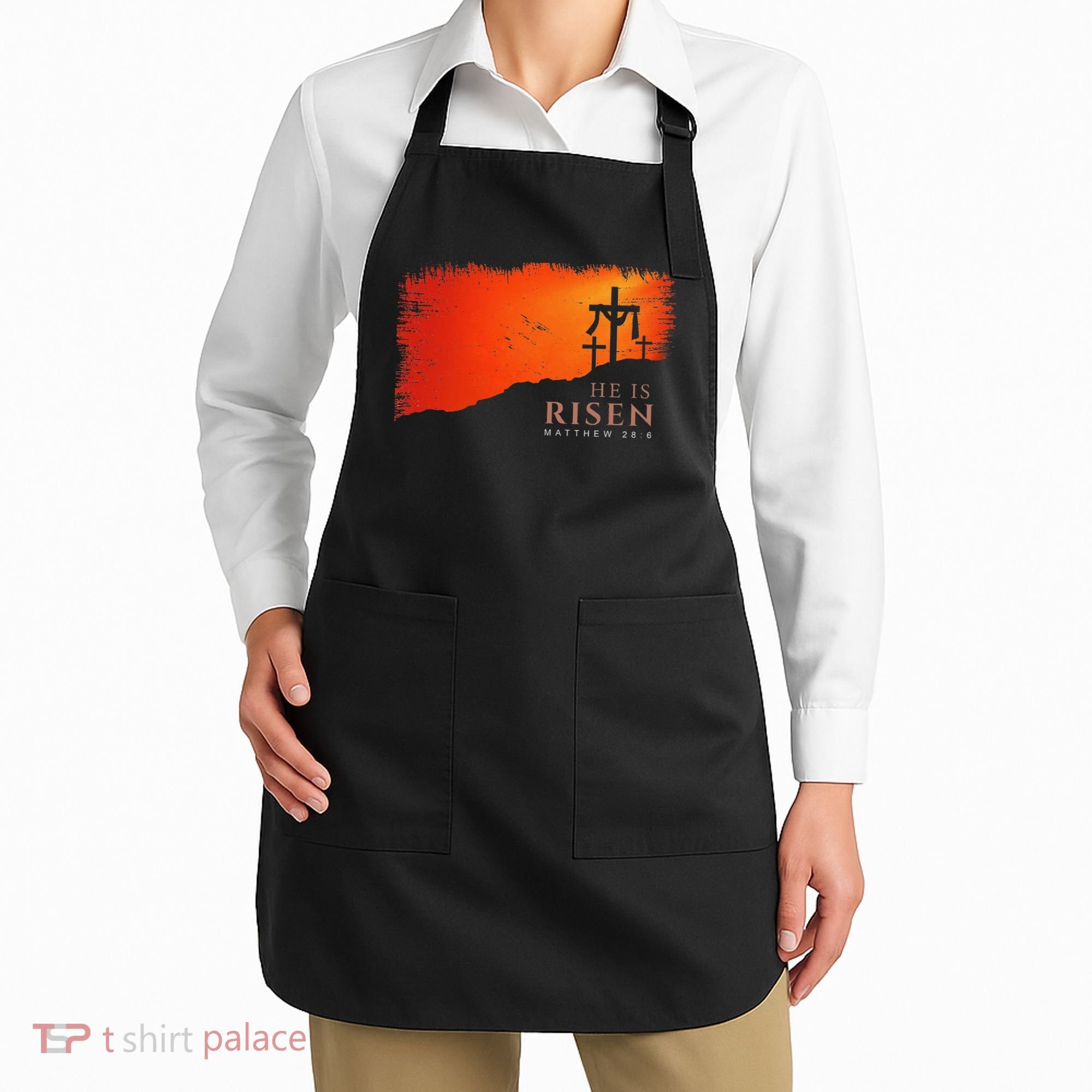 He Is Risen Matthew 286 Jesus Christ Cross Gift Apron