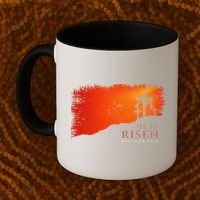 He Is Risen Matthew 286 Jesus Christ Cross Gift Coffee Mug thumb 2
