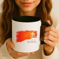 He Is Risen Matthew 286 Jesus Christ Cross Gift Coffee Mug thumb 3