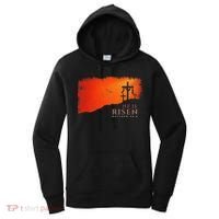 He Is Risen Matthew 286 Jesus Christ Cross Gift Women's Hoodie thumb 0