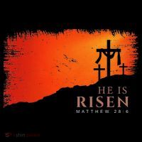 He Is Risen Matthew 286 Jesus Christ Cross Gift Women's Hoodie thumb 2