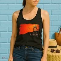 He Is Risen Matthew 286 Jesus Christ Cross Gift Women's Tank Top thumb 2