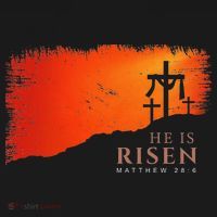 He Is Risen Matthew 286 Jesus Christ Cross Gift Baby Bodysuit thumb 2