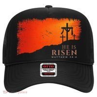 He Is Risen Matthew 286 Jesus Christ Cross Gift Hat thumb 0