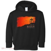 He Is Risen Matthew 286 Jesus Christ Cross Gift Toddler Hoodie thumb 0