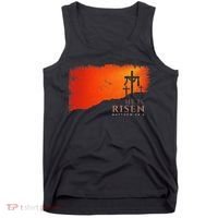 He Is Risen Matthew 286 Jesus Christ Cross Gift Tank Top thumb 0