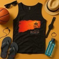 He Is Risen Matthew 286 Jesus Christ Cross Gift Tank Top thumb 4
