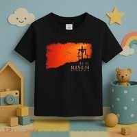 He Is Risen Matthew 286 Jesus Christ Cross Gift Toddler T-Shirt thumb 3