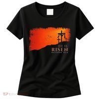 He Is Risen Matthew 286 Jesus Christ Cross Gift Women's T-Shirt thumb 0
