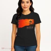 He Is Risen Matthew 286 Jesus Christ Cross Gift Women's T-Shirt thumb 4