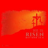 He Is Risen Matthew 286 Jesus Christ Cross Gift Santa Hat thumb 1