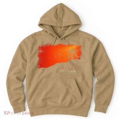 He Is Risen Matthew 286 Jesus Christ Cross Gift Hoodie
