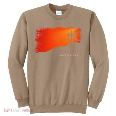He Is Risen Matthew 286 Jesus Christ Cross Gift Sweatshirt