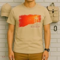 He Is Risen Matthew 286 Jesus Christ Cross Gift T-Shirt thumb 6