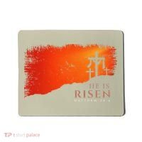 He Is Risen Matthew 286 Jesus Christ Cross Gift Mousepad thumb 0