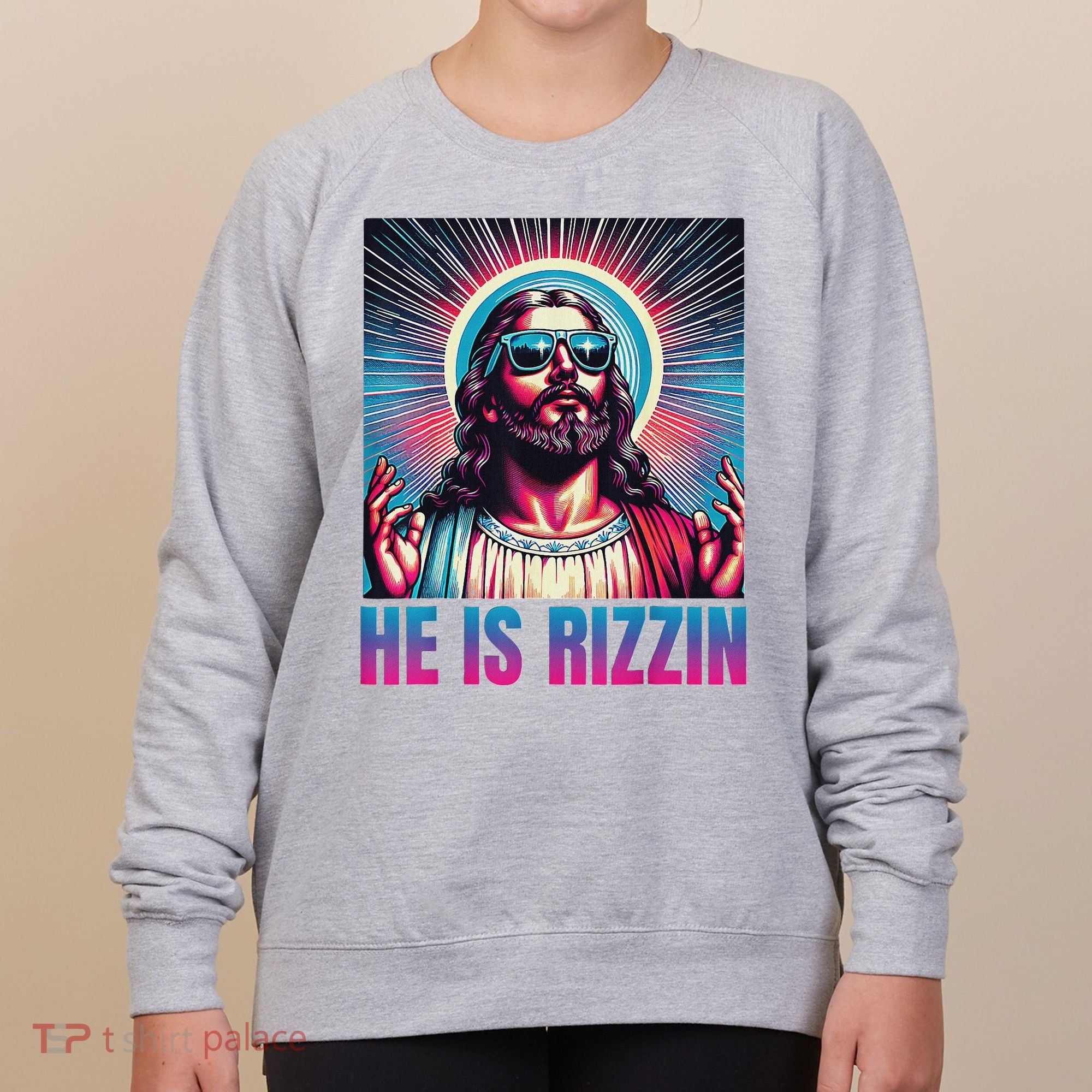 He Is Rizzin Jesus Women's Sweatshirt