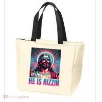 He Is Rizzin Jesus Tote Bag thumb 3