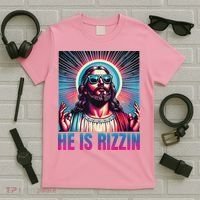 He Is Rizzin Jesus T-Shirt thumb 5