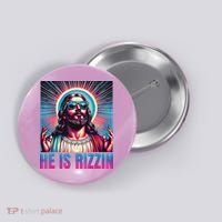 He Is Rizzin Jesus Button thumb 0