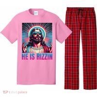 He Is Rizzin Jesus Pajama Set thumb 0